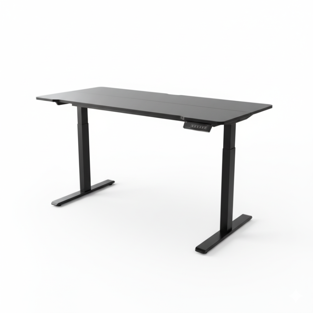 Escritorio Electrico Elevable Negro 140x60cm — Standing Desk Motor Silencioso — YIDRO Costa Rica